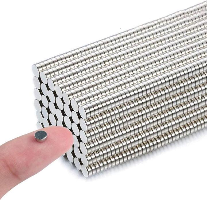 Produktbild I Am Creative Starke Magnete 200er Set Neodym-Eisen-Bor 4x1.5mm Silber (200 x)