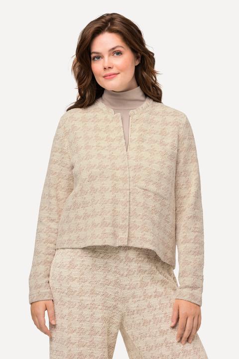 Produktbild Ulla Popken Bouclé-Jacke, Oversized, Stehkragen (46, 48)