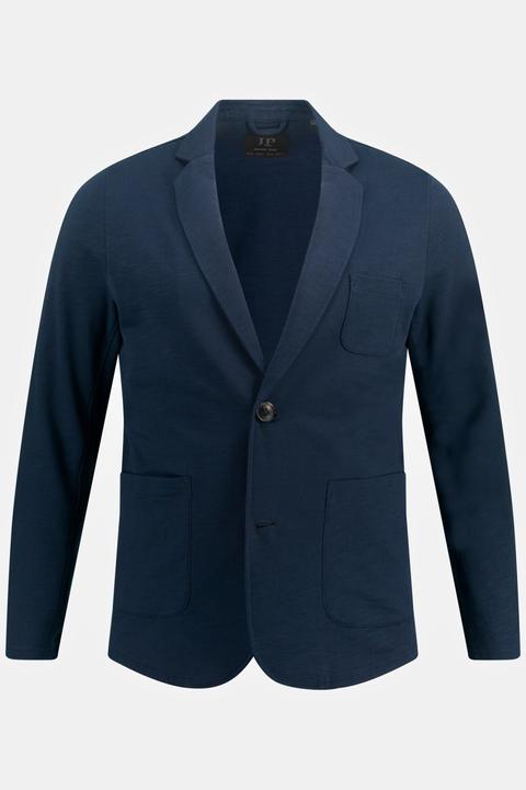 Actual product image JP1880 Sweat jacket, slub, lapel, patch pockets (5XL)