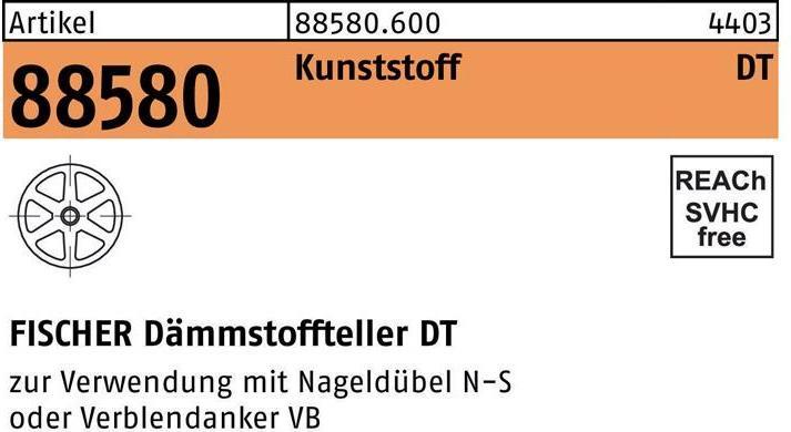 Produktbild Fischer Dämmstoffteller DT 90/4 (250 Stk.)