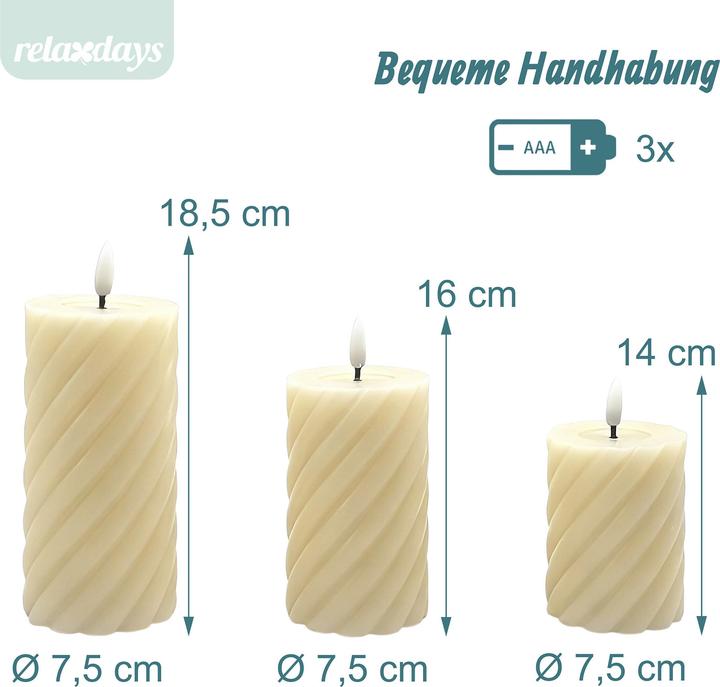 Actual product image Relaxdays 3x LEDs (3x)