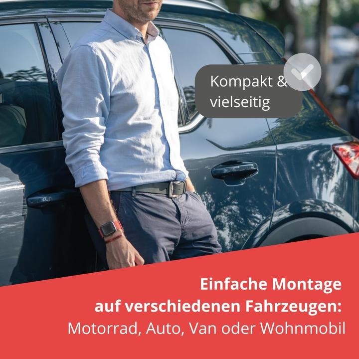 Actual product image Trackting GPS Tracker Anti-Theft Device for Cars and Motorcycles with Built-in SIM No Subscription Fees (Android, iOS)