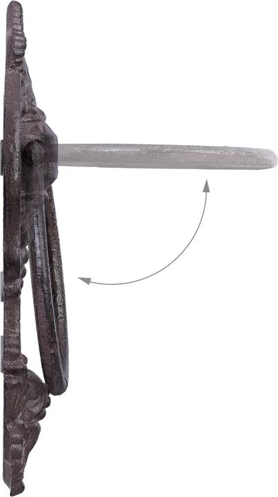 Actual product image Relaxdays Retro Knocking Ring, Cast Iron