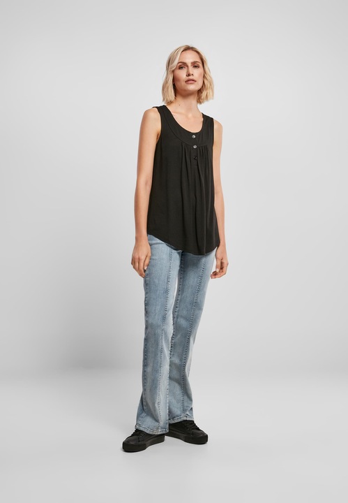 Produktbild Urban Classics Ladies Viscose Button Up Top (S)