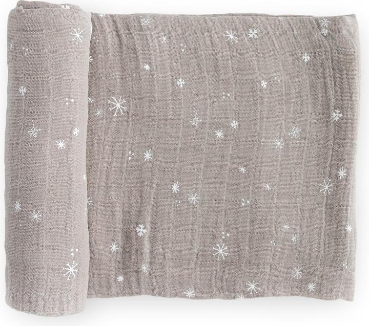 Produktbild little unicorn Pucktuch Snow Flurries (120 cm, 120 cm)