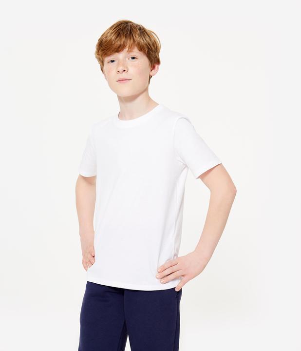 Produktbild Domyos Kurzarmshirt Kinder Rundhalsausschnitt Baumwolle (140)