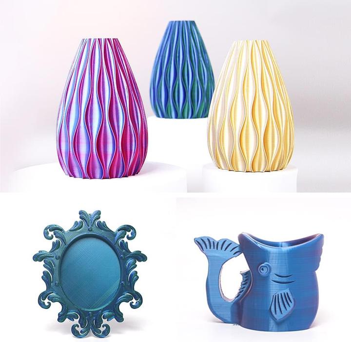 Produktbild eSUN eSilk Magic-PLA (PLA, 1.75 mm, 1000 g, Blau)