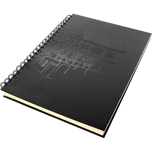 Kangaro, Heft + Block, Skizzenbuch Wire-O Creme A4 80 Blatt 140 Gramm (A4, Kein Einband)