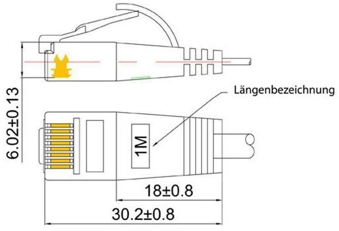 Produktbild Wirewin Netzwerkkabel (UTP, CAT6, 0.25 m)