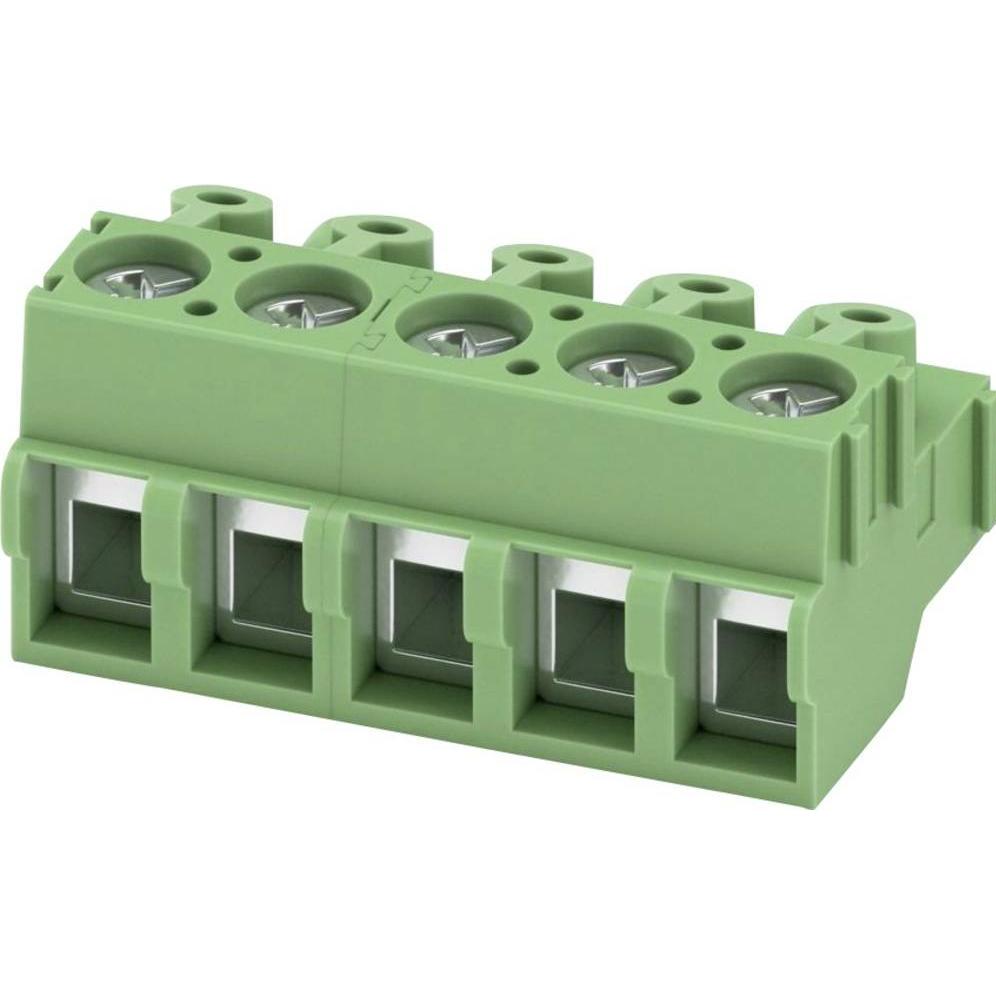 Phoenix Contact PHOE Leiterplatten-Anschlussklemme, Elektronikkabel + Stecker, Grün