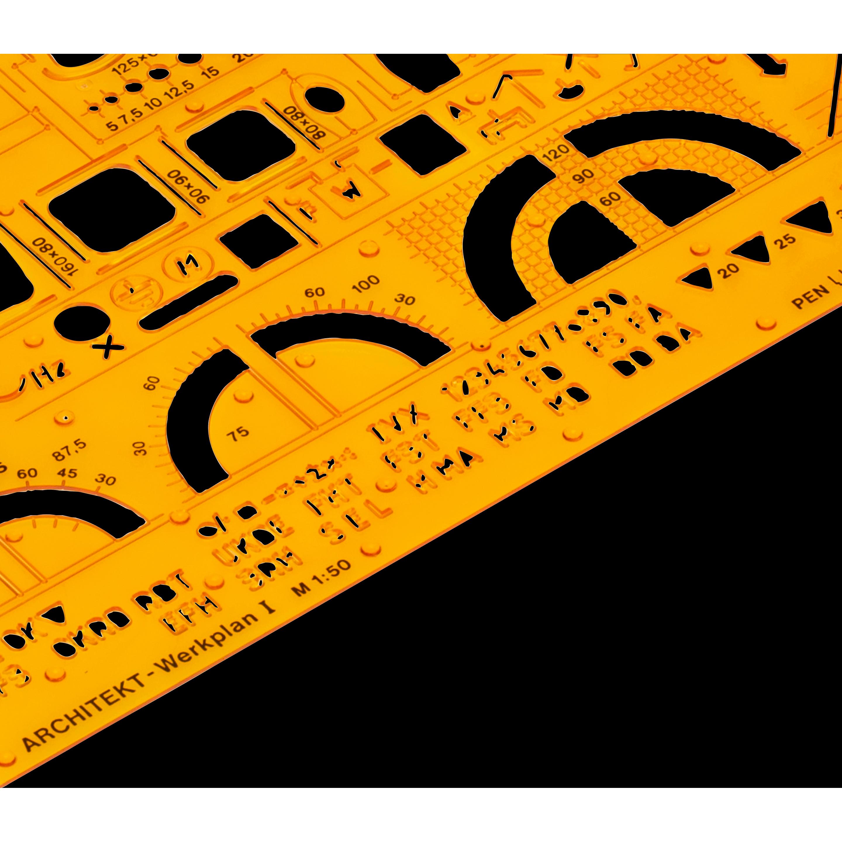Thumbnail - Aristo, Lineal, Kombischablone Architekt (225 mm)