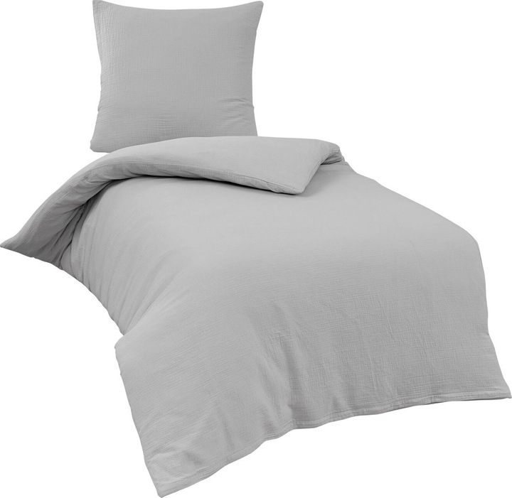 Immagine prodotto Traumschlaf Muslin Uni (Copripiumino, 135x200 cm + 80x80 cm)
