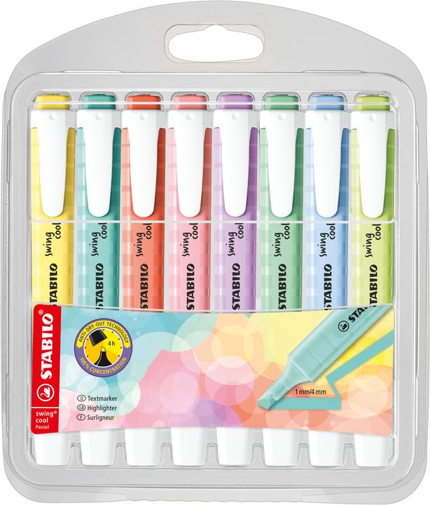 STABILO Surligneur swing cool Pastel (8x)