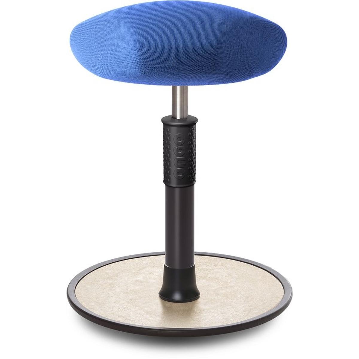 Ongo, Bürostuhl, Sitz- Stehhocker Free Regular Triangel Gestrick blau schwarz /cremeweiss