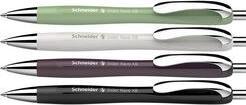 Produktbild Schneider 3 + 1 GRATIS: Kugelschreiber Slider Rave XB farbsortiert, Schreibfarbe: blau, 3 St. + GRAT (Black, Green, Plum, Silver, 4x)