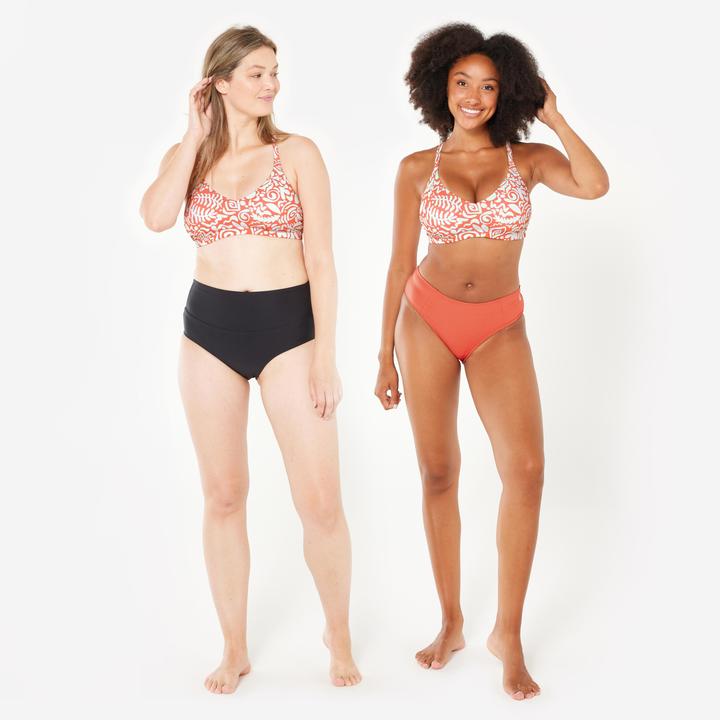 Actual product image Nabaiji Sportbikini Oberteil Damen - Lila Poly rot (48)