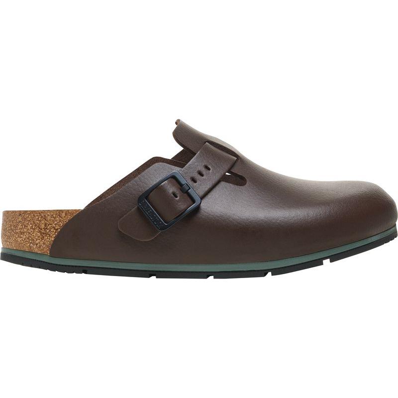 Thumbnail - Birkenstock, Herren, Hausschuhe, Sandalen Boston PRO Soft Java, Braun, (41)