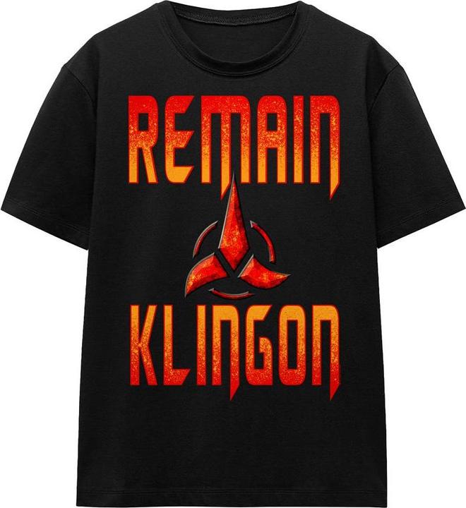 Produktbild Universal Textiles Remain Klingon TShirt (L)