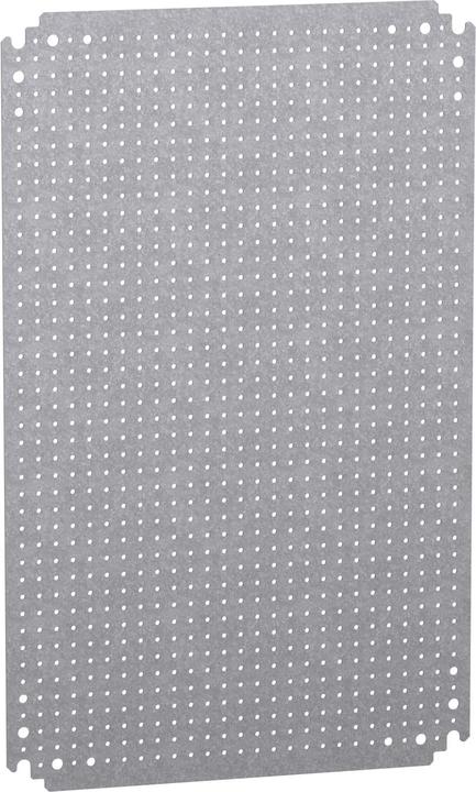 Actual product image APC NSYMF64. type: Mounting plate, Colour of product: Grey, Material: Galvanised steel.