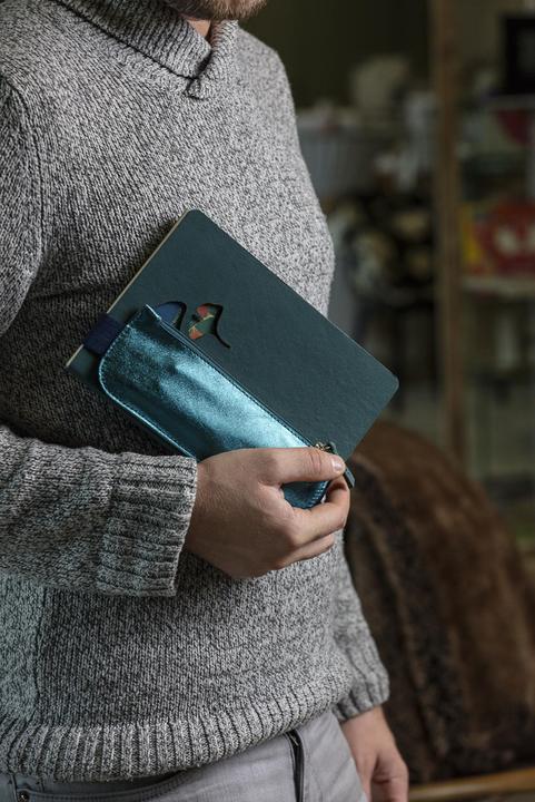 Actual product image Clairefontaine Ginkgo Schlamperm Leder