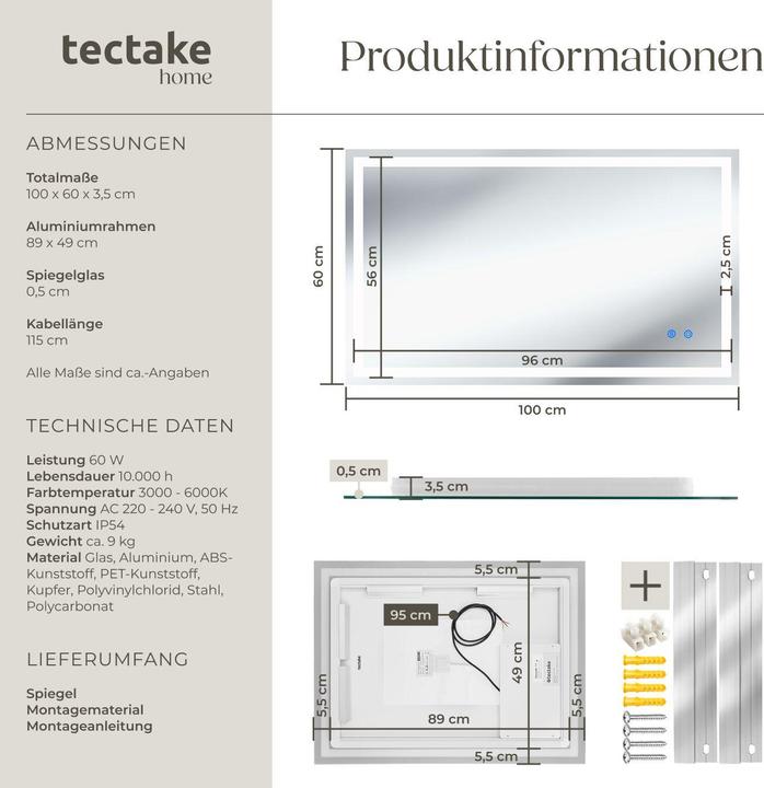 Image du produit tectake Clara (60 x 100 cm)