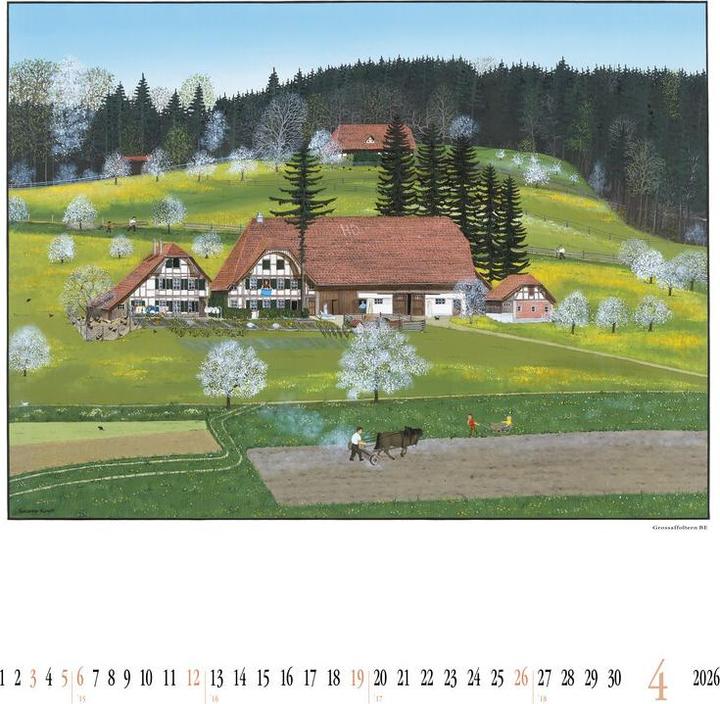 Produktbild SUSANNA Bildkalender Gemalte Bauernhäuser