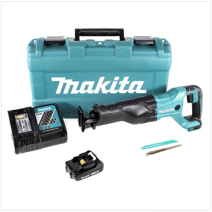 Immagine prodotto Makita DJR 186 RY1K 18 V Seghetto diritto a batteria in valigetta da trasporto + 1x Batteria BL