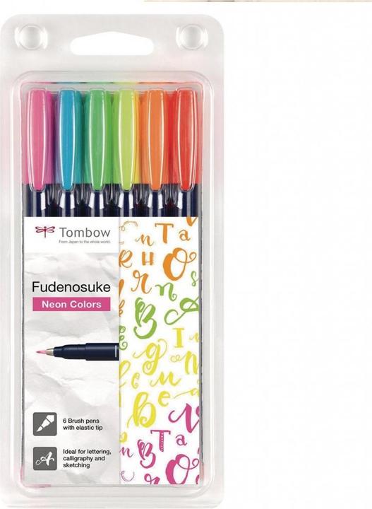 Produktbild Tombow Fudenosuke Neon (6x)