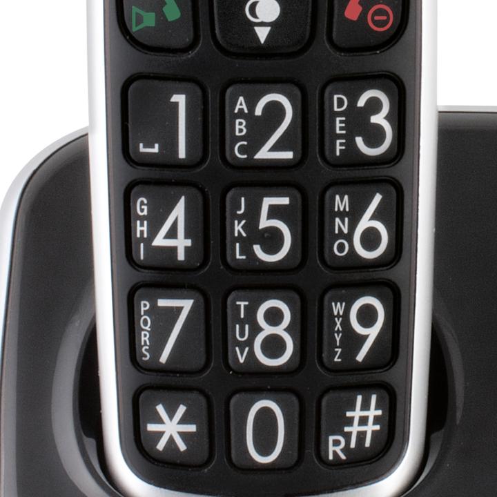 Productafbeelding Fysic FX-6020 - Grote knop Dect telefoon - 2 handsets - Zwart