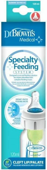 Produktbild Dr Browns Dr. Brown's SB417-MED 120ML FLASCHE MIT LIPPEN (120 ml)