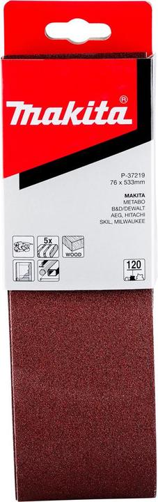 Image du produit Makita Bande abrasive 76x533mm K120 (120)