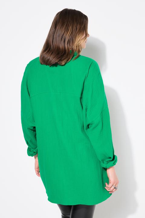Produktbild Studio Untold Musselin Bluse, oversized, Tasche mit Leo-Patch (50, 52)