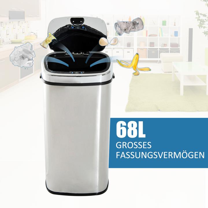 Produktbild Homcom Mülleimer mit Sensor (68 l)
