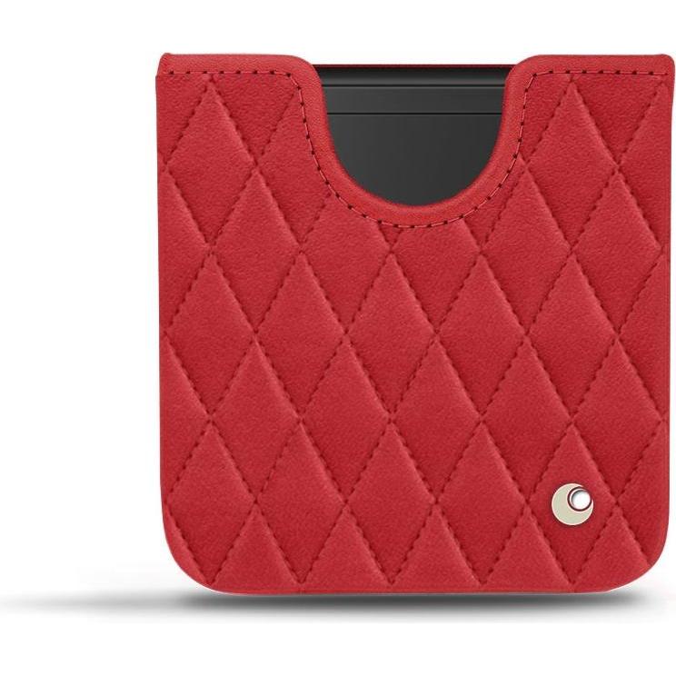 Noreve Lederschutzhülle (Samsung Galaxy Z Flip), Smartphone Hülle, Rot