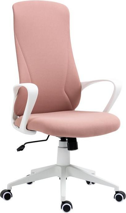 Actual product image Swisshandel24 Office chair with rocking function, ergonomic, stretch fabric, pink (46.50 - 56 cm)
