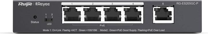 Actual product image Ruijie NET SWITCH 5PORT 1000M POE+ (5 ports)