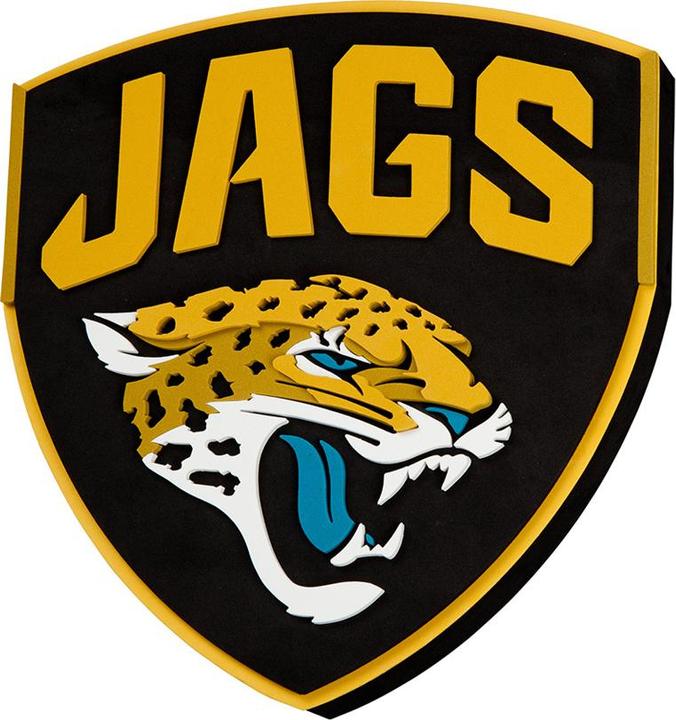 Image du produit Great Branding Jacksonville Jaguars FanFoam Super Size Wall Sign 14 x 15