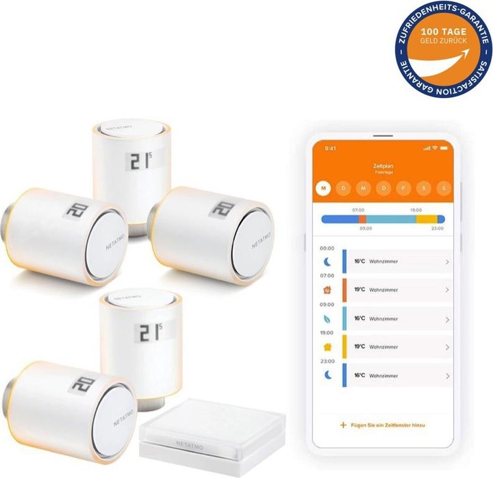 Image du produit Netatmo Têtes Thermostatiques intelligentes + Hub