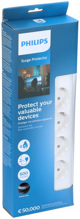 Actual product image Philips SPN7040WA/39 Power strip - Surge protection - 4-socket outlets
