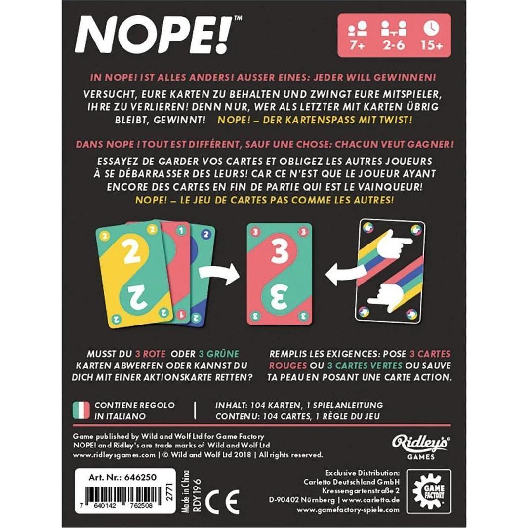Thumbnail - Game Factory Nope! (Deutsch, Französisch, Englisch)