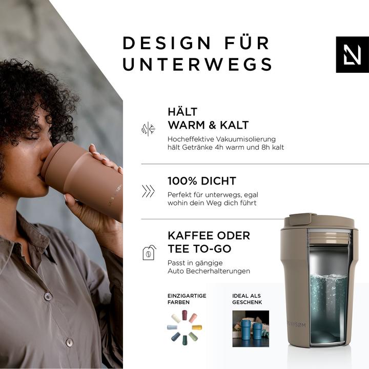 Actual product image Lars Nysøm Stainless steel thermo mug Bevaegelse (0.38 l)