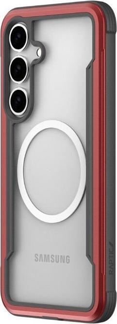 Produktbild Raptic Samsung Galaxy S25 - Defense Shield mit MagSafe-Funktion, Rot (Samsung Galaxy S25)