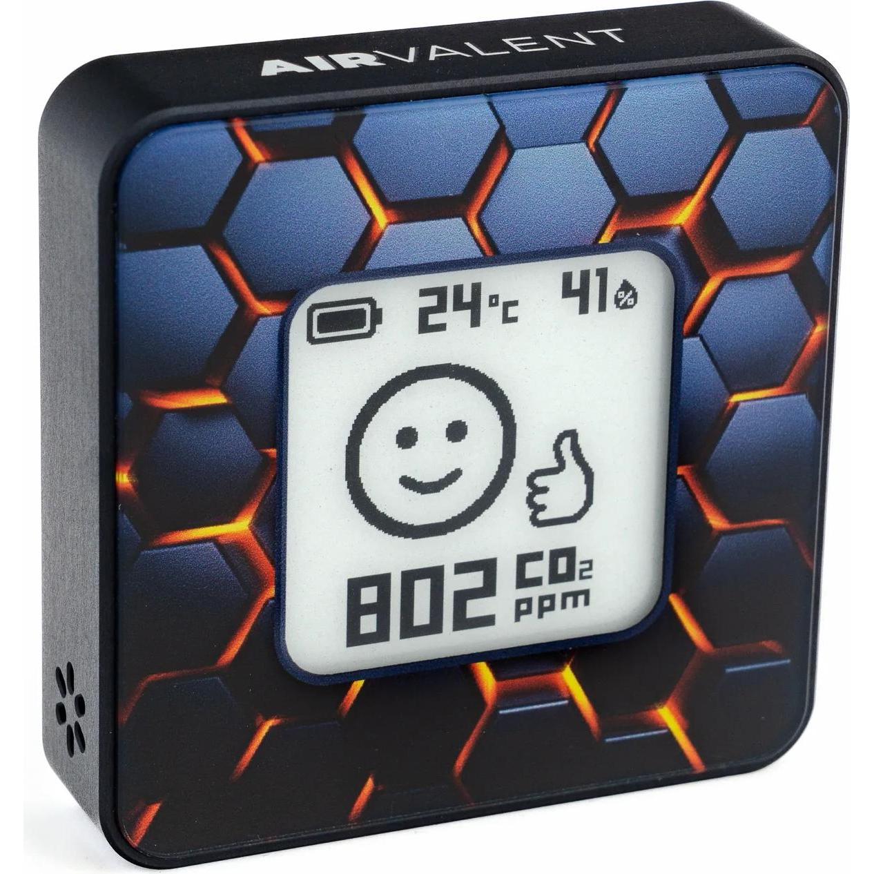 NoName Smart Home Air Quality Sensor/Black/Hexa Airv-Hexa, Thermometer + Hygrometer, Schwarz