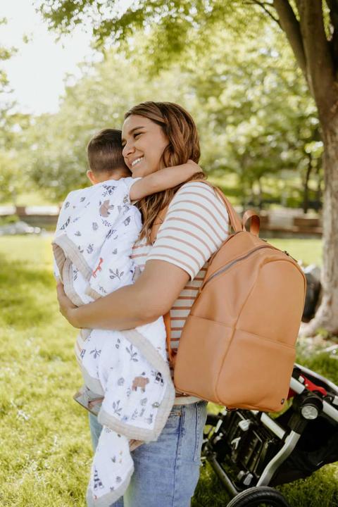 Actual product image little unicorn Cotton Muslin Baby Blanket - Forest Friends (120 x 120 cm)