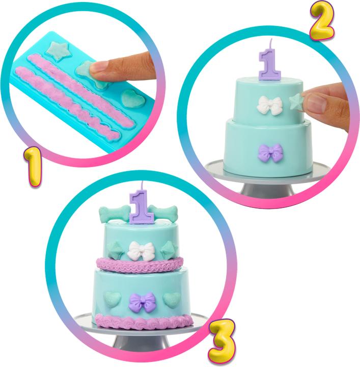 Produktbild Barbie Party Unboxed Haustier Geburtstag Serie - blaues Kleid