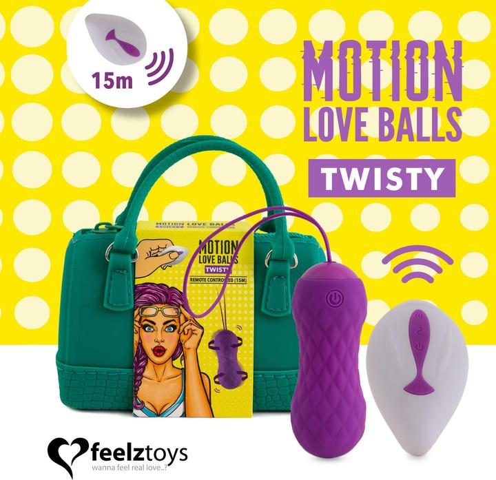 Produktbild FeelzToys Remote Controlled Motion Love Balls Twisty
