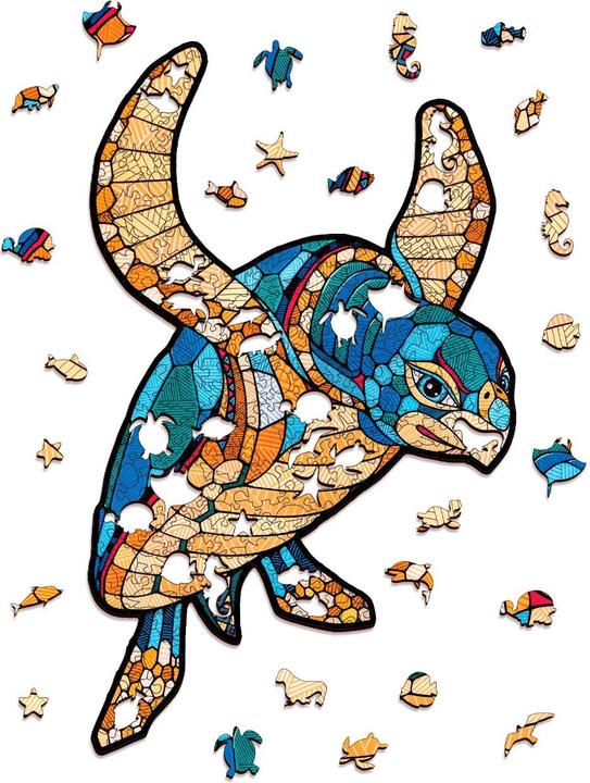 Eco Wood Art Turtle (150 pieces) - wooden puzzle (150 pieces)
