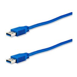 E+P Anschlusskabel 2,5m CC 303/2 blau USB-Buskabel Typ AA USB 3.0 (2.50 m, USB 3.0), USB Kabel