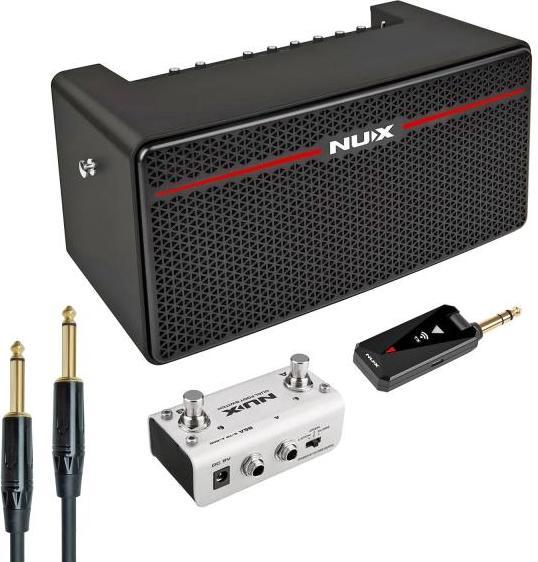 NUX Mighty Space Gitarren-Verstärker mit Kabel (Bass, Gitarre, 30 W)