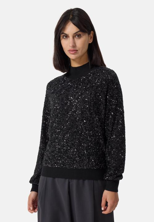 Actual product image Cash-Mere Kaschmir Rundhals Pullover mit Pailletten (XS)